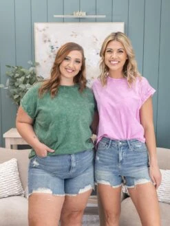 Judy Blue High Waist Vintage Wash Fly Stitch Detail & Destroy Shorts | S-3XL