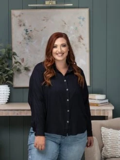 Woven Button Down Shirt | S/M - 2X/3X