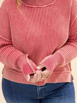 Zenana Washed Side Slit Oversized Cropped Sweater | S/M-L/XL -Discount Divas Shop a3f26e84eb81372f7a23c720b5b80f37