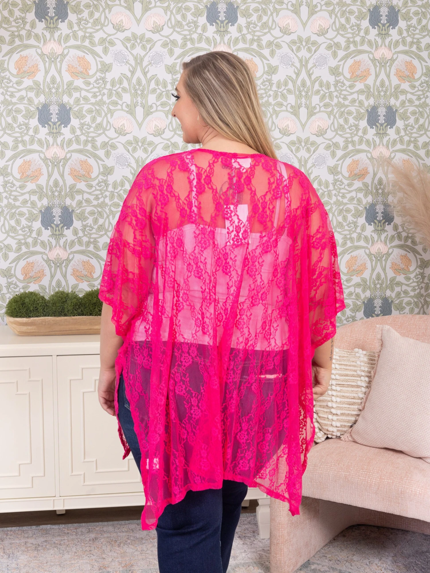 Embroidery Open Front Kimono | S - 3X 6 Embroidery Open Front Kimono | S - 3X - Image 6