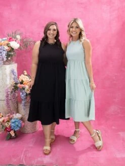 Sleeveless Tiered Dress | S - 3X