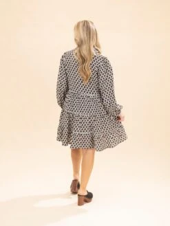 Long Sleeve Collared Dress | S-L -Discount Divas Shop a68babb62842122a6164e21295c47838