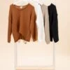 Chunky V Neck Pullover Sweater | S- 3XL
