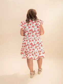 Relaxed Fit Floral Print Short Dress | S-3XL -Discount Divas Shop a791a0dd1bdc62e2b6dca620909f2507