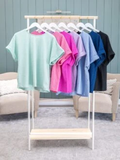 Andree Textured Dolman Sleeve Top | S-3X