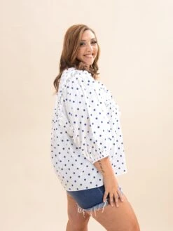 Polka Dot Puff Sleeve Blouse | S-3XL -Discount Divas Shop a7f7fdc2d7462eedb18608d8bcc62877