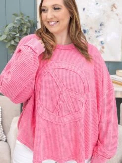 Peace Patch Mineral Washed Top | S-L -Discount Divas Shop a8d5c398cf8b7ef702a21a91bc74c071