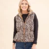 Leopard Puffer Vest By DD Design | S-3X
