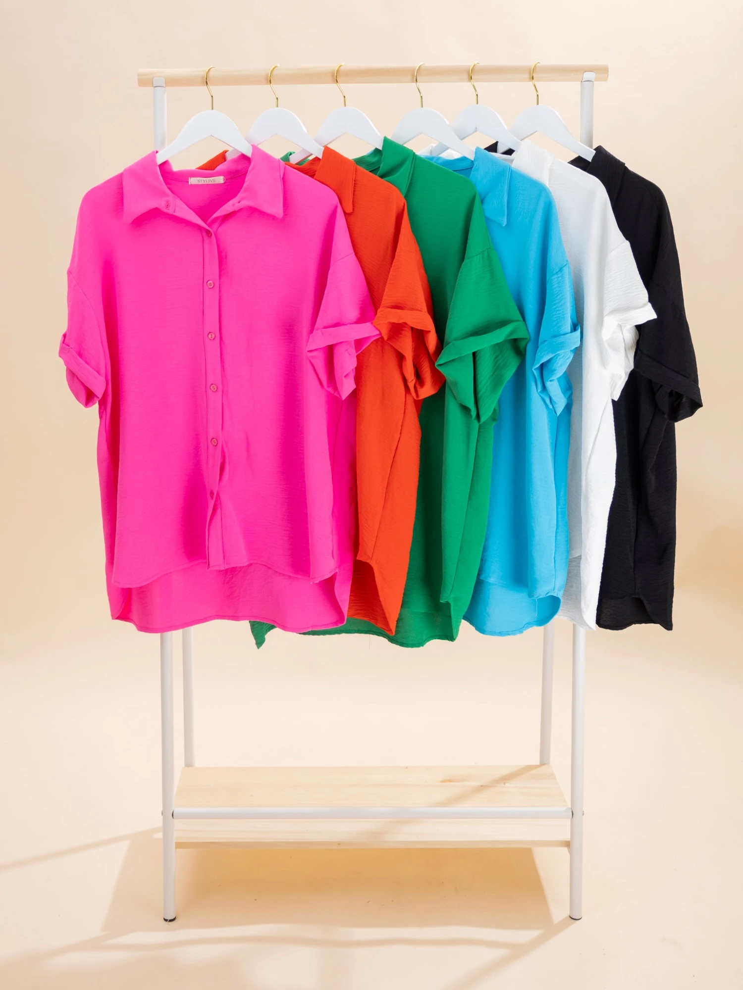 Playful Oversize Short Sleeve Shirt | S-3XL Pair W/ Sku62515 1 Playful Oversize Short Sleeve Shirt | S-3XL Pair W/ Sku62515