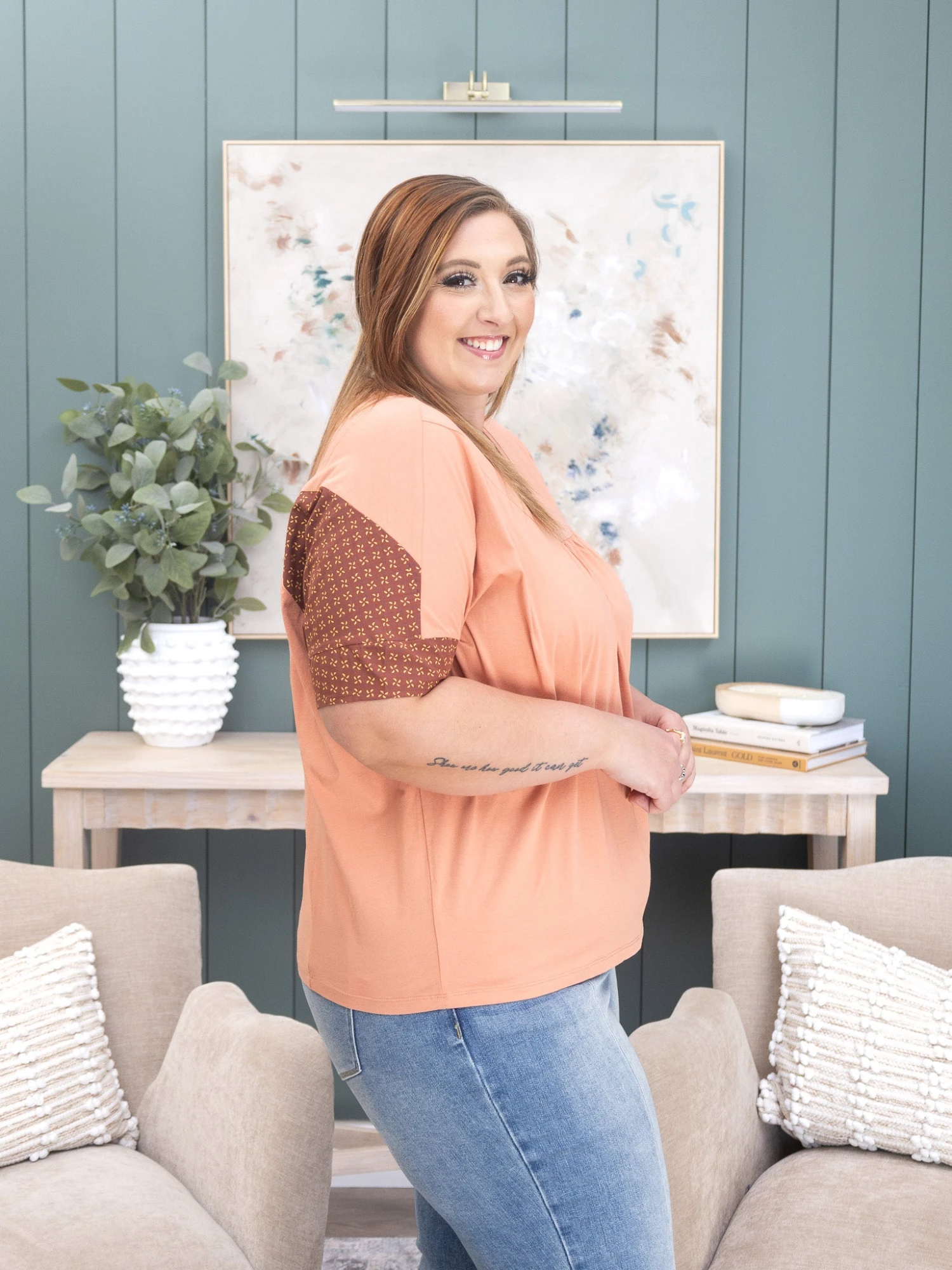 Short Sleeve Cotton Jersey Loose Fit Top | S-L 3 Short Sleeve Cotton Jersey Loose Fit Top | S-L - Image 3