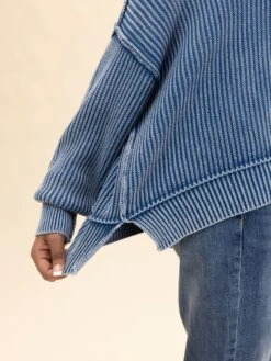 Zenana Washed Side Slit Oversized Cropped Sweater | S/M-L/XL -Discount Divas Shop aaab6f01fecd910a156a796dd0a1c97e