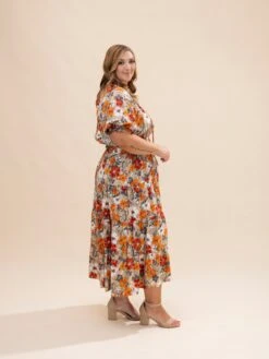 Short Sleeve Flower Printed Midi Dress | S-3XL 11 Short Sleeve Flower Printed Midi Dress | S-3XL -Discount Divas Shop aaf9890a97b88591df2657efedc5cc8f