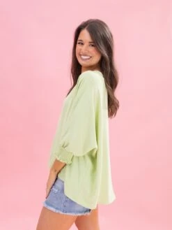 Airflow Oversized Smocked Sleeve Top By DD Design | Reg - Plus -Discount Divas Shop ab677c613842536891fbb4457a43ad94