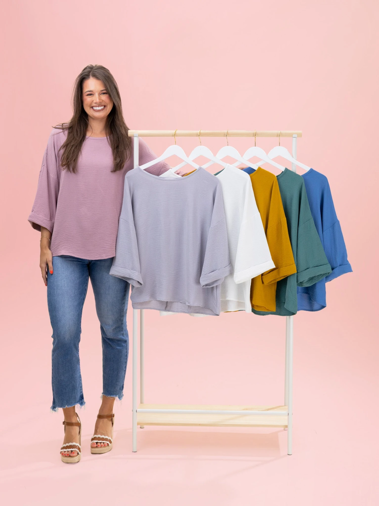 Airflow 3/4 Cuff Sleeve Top By DD Design | S-3XL 1 Airflow 3/4 Cuff Sleeve Top By DD Design | S-3XL