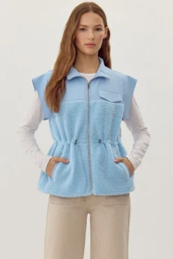 PRE-ORDER Color Block Zip Up Vest| S - XL Jodifl -Discount Divas Shop ad5241f39f9d6099d880c55f62765445