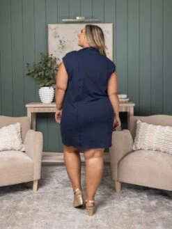 Cotton Terry Half Zip Dress | S-3XL -Discount Divas Shop ad5a95b576148459d289a649756250fc