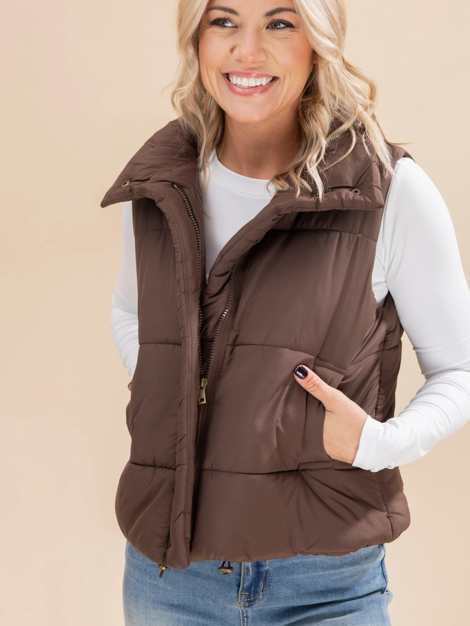 Zenana High Neck Puffer Vest | S-L 7 Zenana High Neck Puffer Vest | S-L - Image 7