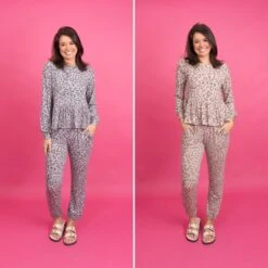 Leopard Print Long Sleeve Peplum Lounge Pullover | S-L Set W/ Sku48795 14 Leopard Print Long Sleeve Peplum Lounge Pullover | S-L Set W/ Sku48795 -Discount Divas Shop ae2eea28218d478734690768683107d0