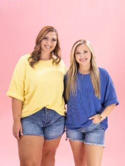 Raised Rib Cuff Sleeve Top By DD Design | S-3XL -Discount Divas Shop afd3222165456a37e6627406032497ec