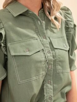 Ruffled Gathered Sleeve Linen Button Up Shirt Top | S-L Summer Concert 21 Ruffled Gathered Sleeve Linen Button Up Shirt Top | S-L Summer Concert -Discount Divas Shop b07bce4e131d7cae6954fd6d6f89a4fa