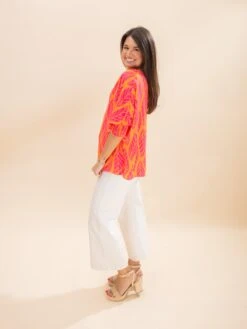 Tropical Print 3/4 Sleeve Blouse | S-XL -Discount Divas Shop b1817f2e0622507919099ce35222a169