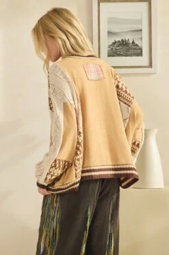 Washed Mix Fabric Sweater Top | S - XL Oli & Hali -Discount Divas Shop b1c254bddaef6ec61edaaac92920e5e5