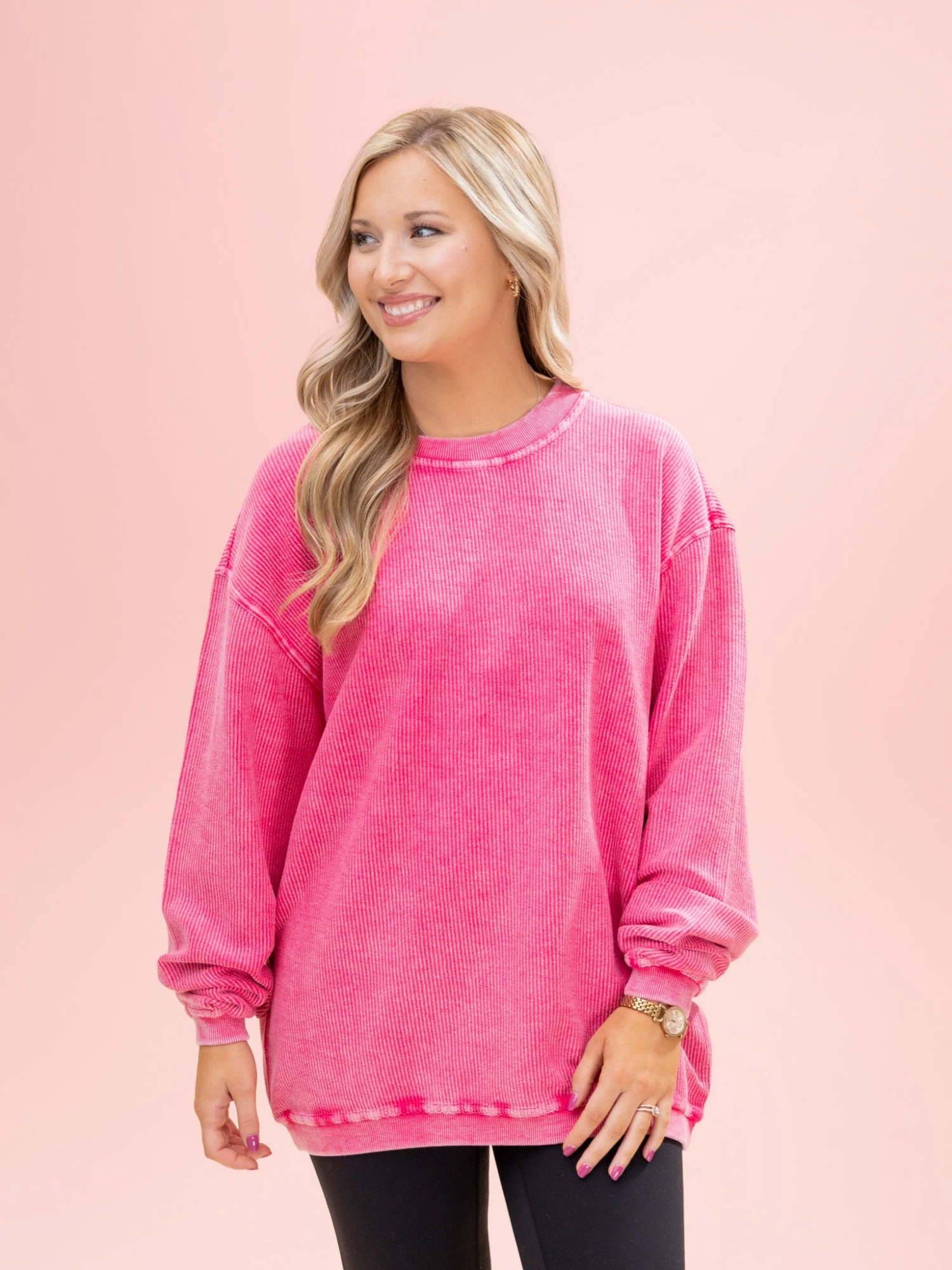 100% Cotton Washed Ribbed Pullover By DD Design | S-2X 20 100% Cotton Washed Ribbed Pullover By DD Design | S-2X - Image 20