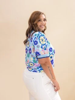 Puff Sleeve Crew Neck Ruffle Rib Band Top | XS-L -Discount Divas Shop b3431b5b44523ea4e50d516948a55de2