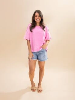 Zenana French Terry Acid Washed Tee | S/M-2X/3X -Discount Divas Shop b48260a1abeee9d453080d92fadfd099