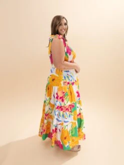 Floral Print Sleeveless Tiered Midi Dress | S-3XL -Discount Divas Shop b485fbee2357ecefd4c36de4291e285f