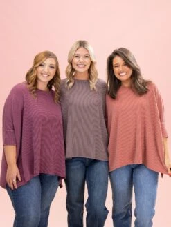 Raised Rib Easy-Fit Dolman 3/4 Sleeve Top By DD Design | Reg - Plus -Discount Divas Shop b4d46f8c679ba71fc3dbd7426a05ccdd