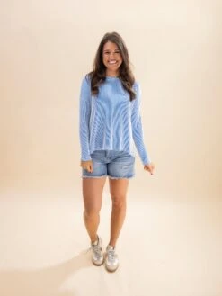 Zenana Raised Rib Long Sleeve Top | S/M-2X/3X -Discount Divas Shop b502178486d4ade762282a350e534454