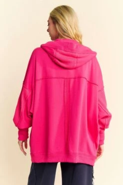 French Terry Waffle Knit Mix Open Hoodie Jacket | S - 3XL Davi & Dani -Discount Divas Shop b54d665d6351c43ff113be2dccfd9508