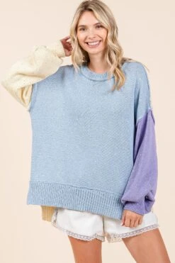 Colorblock Sweater | S - 3XL GeeGee -Discount Divas Shop b562cce5d9180f6f89408d975307025e