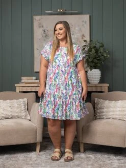 Print Ruffle Sleeve Babydoll Dress | S - 3X -Discount Divas Shop b65702efb9dcc83680566bd84eb4730f