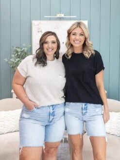 Risen Tummy Control High Rise Loose Fit Mid Length Shorts | S-3X