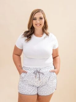 Leopard Elastic Waist Lace Up Contrast Trim Casual Shorts | S-XL -Discount Divas Shop b69816d02651f1bc141c3dee5e729d39