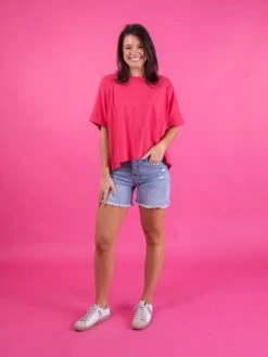 Diva Denim High Rise Expose Button Fray Hem Shorts | S-3XL -Discount Divas Shop b861014dd56423a2af73f74ac35ba709 1