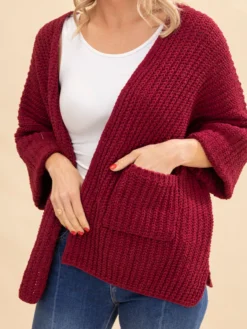 Zenana Oversized Open Cardigan Sweater | S-L -Discount Divas Shop b86d0b73d1ba73c008b4b459ed8de499
