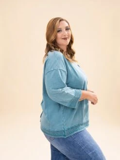 Long Sleeve Mineral Washed Boxy Pullover | S-L -Discount Divas Shop b96f959a6db587733f1bab589e818991