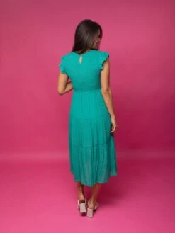 Smocked Tiered Midi Dress | S-3X -Discount Divas Shop bDMgLthtvXRSYJEr02hLU9xcKOPUltjSTgmVFxVz