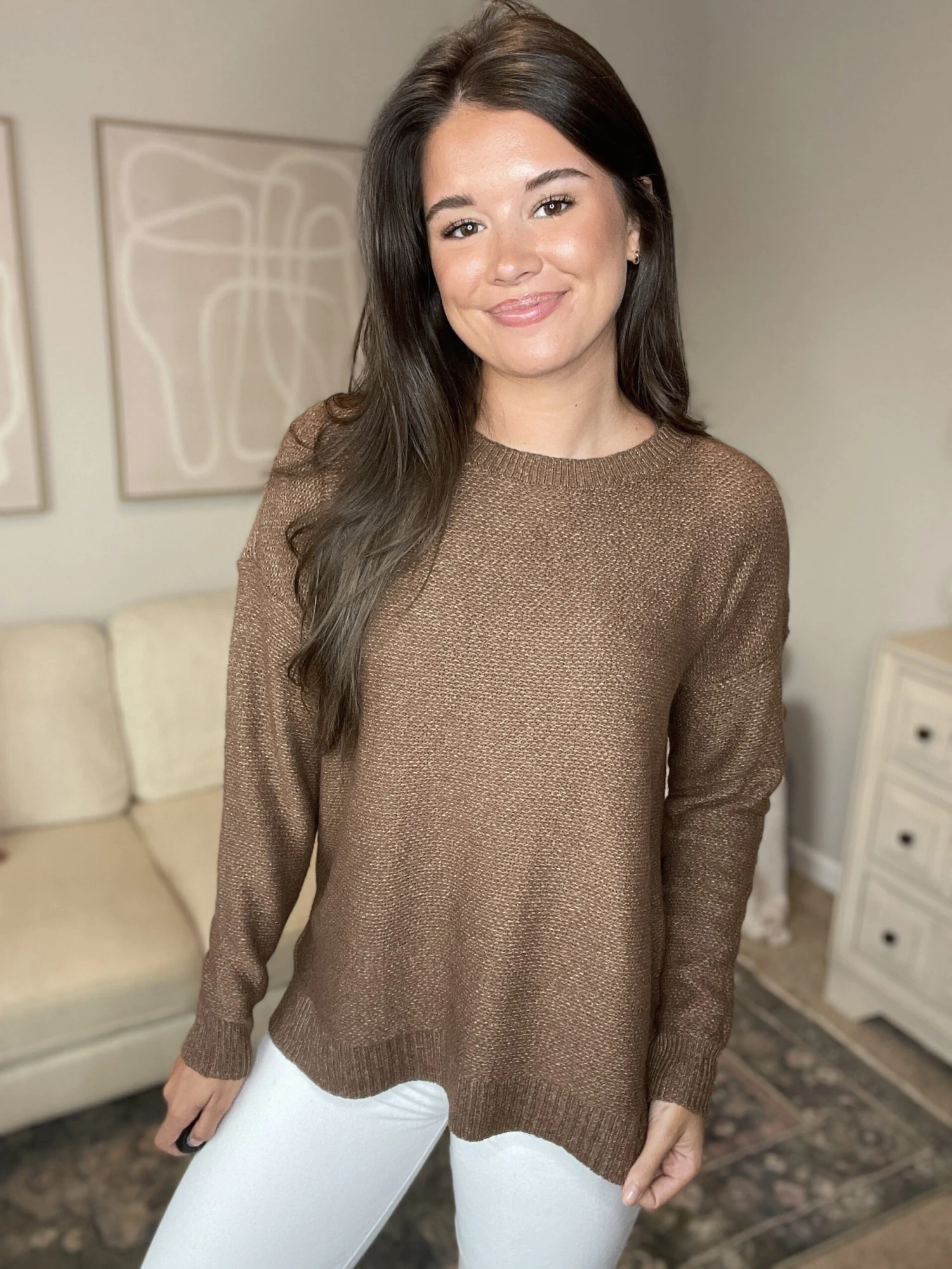 STACCATO Textured Side Slit Sweater | S-L 2 STACCATO Textured Side Slit Sweater | S-L - Image 2