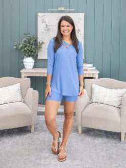 Yummi Rib 3/4 Sleeve Top By DD Design | S - 3X -Discount Divas Shop ba85e95832f9cd61890faf9ce1aa4042