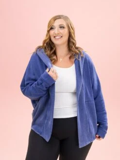 Lived In Long Sleeve Hooded Cardigan By DD Design | S/M-2XL/3XL -Discount Divas Shop bb178eb09e0bcd836d7f101037cdfa69