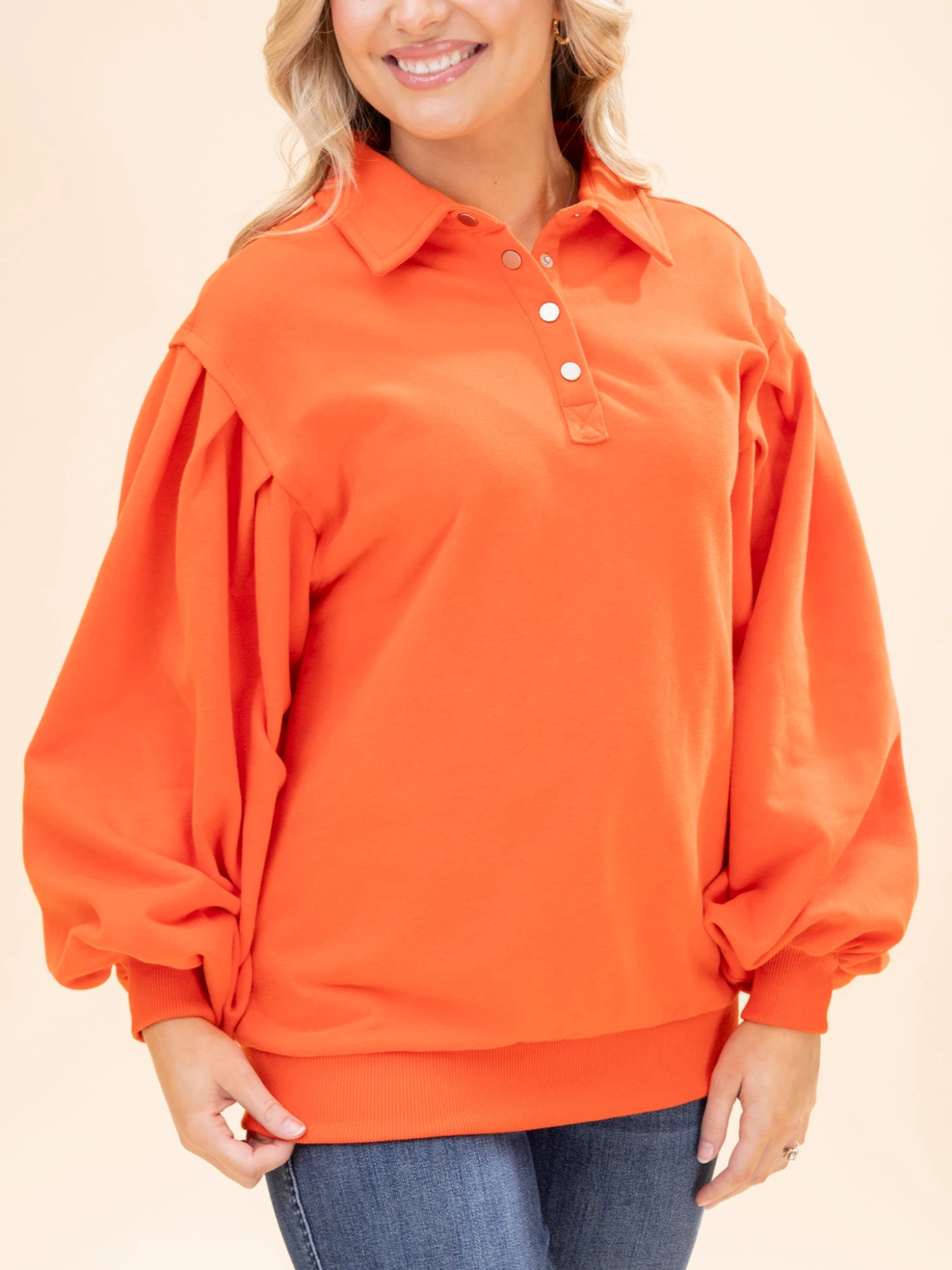 Fleece Lined Half Button Down Pullover Sweater | S-XL Halloween 3 Fleece Lined Half Button Down Pullover Sweater | S-XL Halloween - Image 3