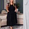 V-Neck Maxi Dress With Lace Detail | S - 3XL