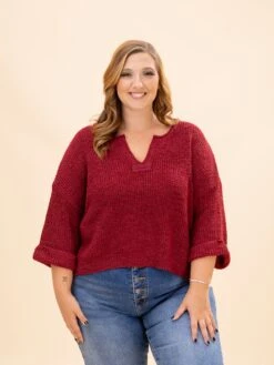 Zenana Front Slit Patch Folded Sleeve Pullover Sweater | S/M-L/XL -Discount Divas Shop bd6e433d655d78ac2550b2c3dcd3a6ac