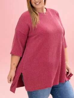 Raised Rib Flare Short Sleeve Top By DD Design | S-3X -Discount Divas Shop bdd5963c2f48c2f7e7c5e11e4aac44a3