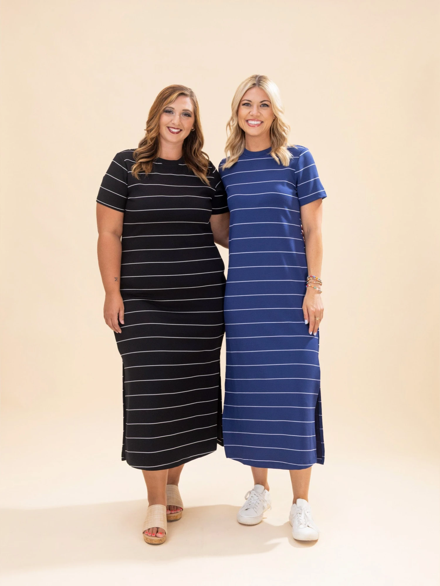Scuba Stripe Maxi Dress | S-L 1 Scuba Stripe Maxi Dress | S-L