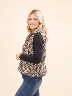 Leopard Puffer Vest By DD Design | S-3X -Discount Divas Shop be43a974fa39f04a4b127974ca907404